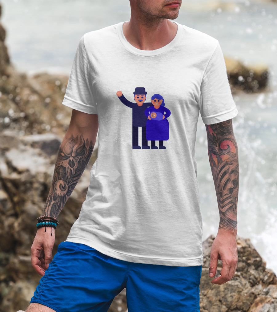 Kurzgesagt Family Cartoon Character T-Shirt