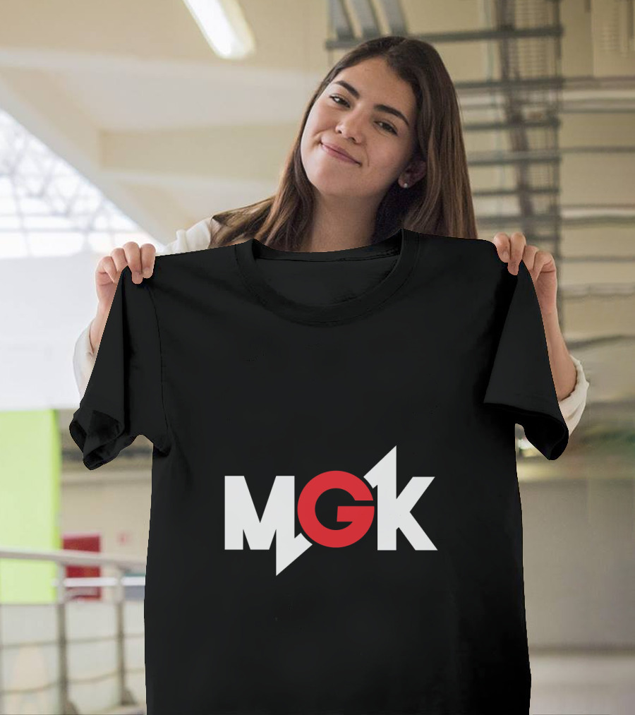 MGK Logo Bold Red Lettering With Lightning Bolt T-Shirt