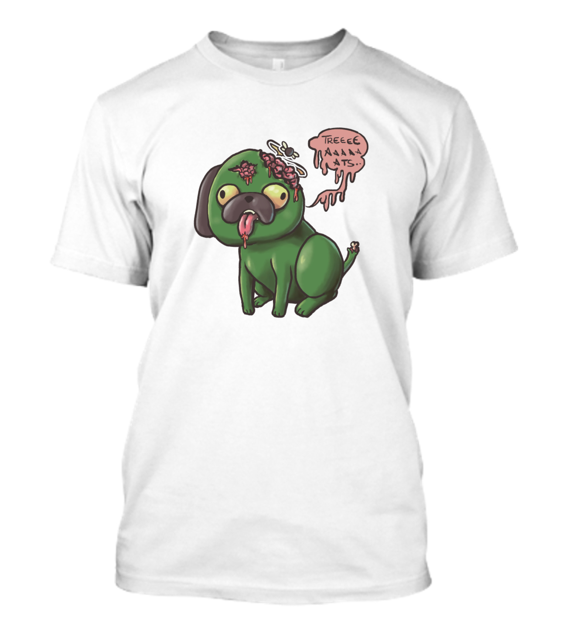 Nerdecrafter Zombie Pug TREATS T-Shirt