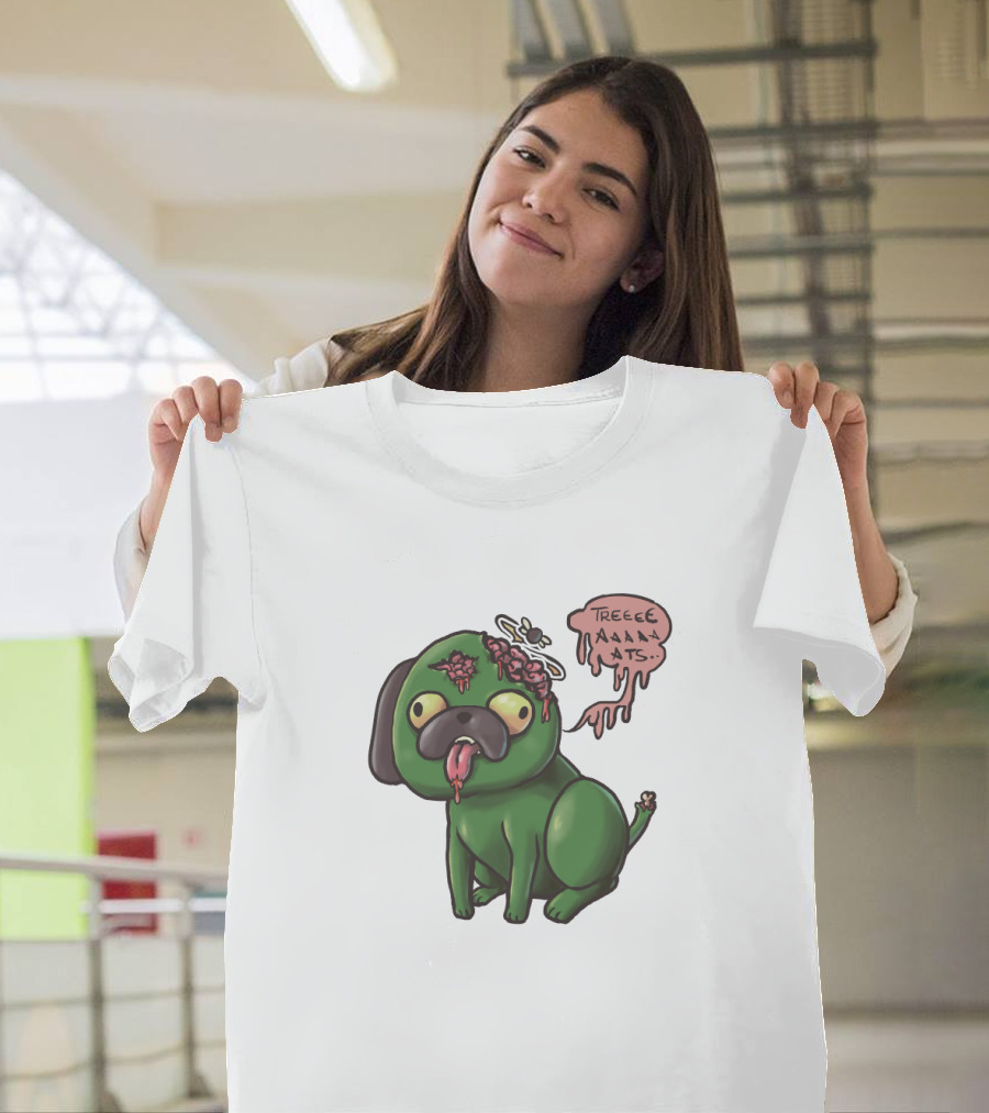 Nerdecrafter Zombie Pug TREATS T-Shirt