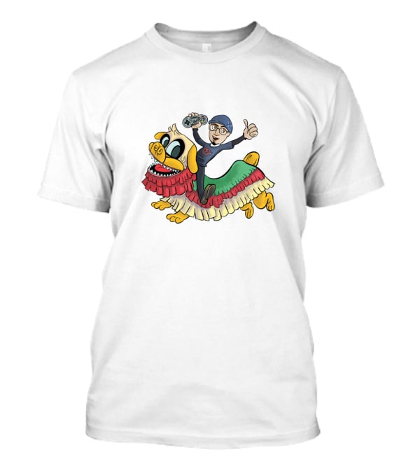 Northernlion Gamer On Lion Dance Ride With Game Controller T-Shirt