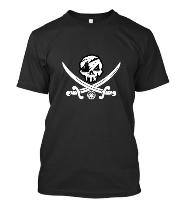 Sea Of Thieves Pirate Skull And Crossed Swords Emblem T-Shirt