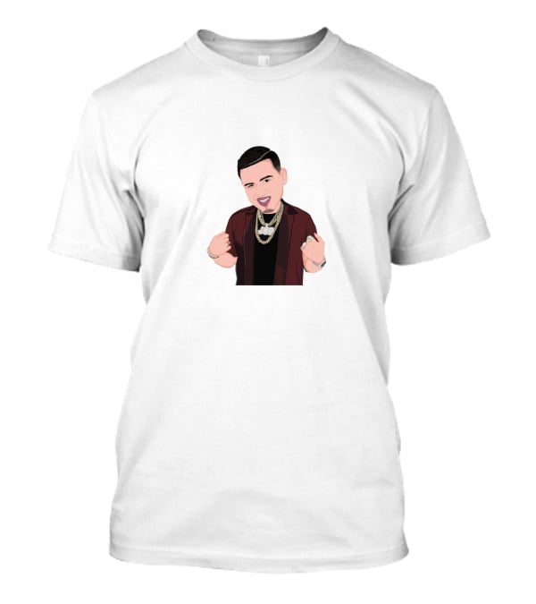 Fuerza Regida Cartoon Character With Chains And Rings T-Shirt