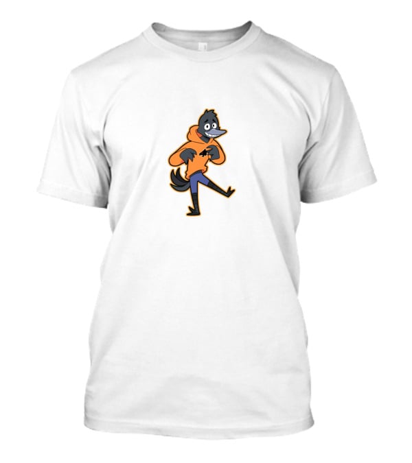 Quinton Griggs Cartoon Bird Character In Orange T-Shirt