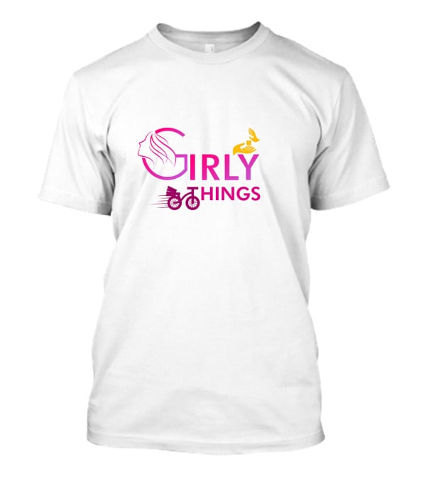 Girly Things Bicycle Birds T-Shirt