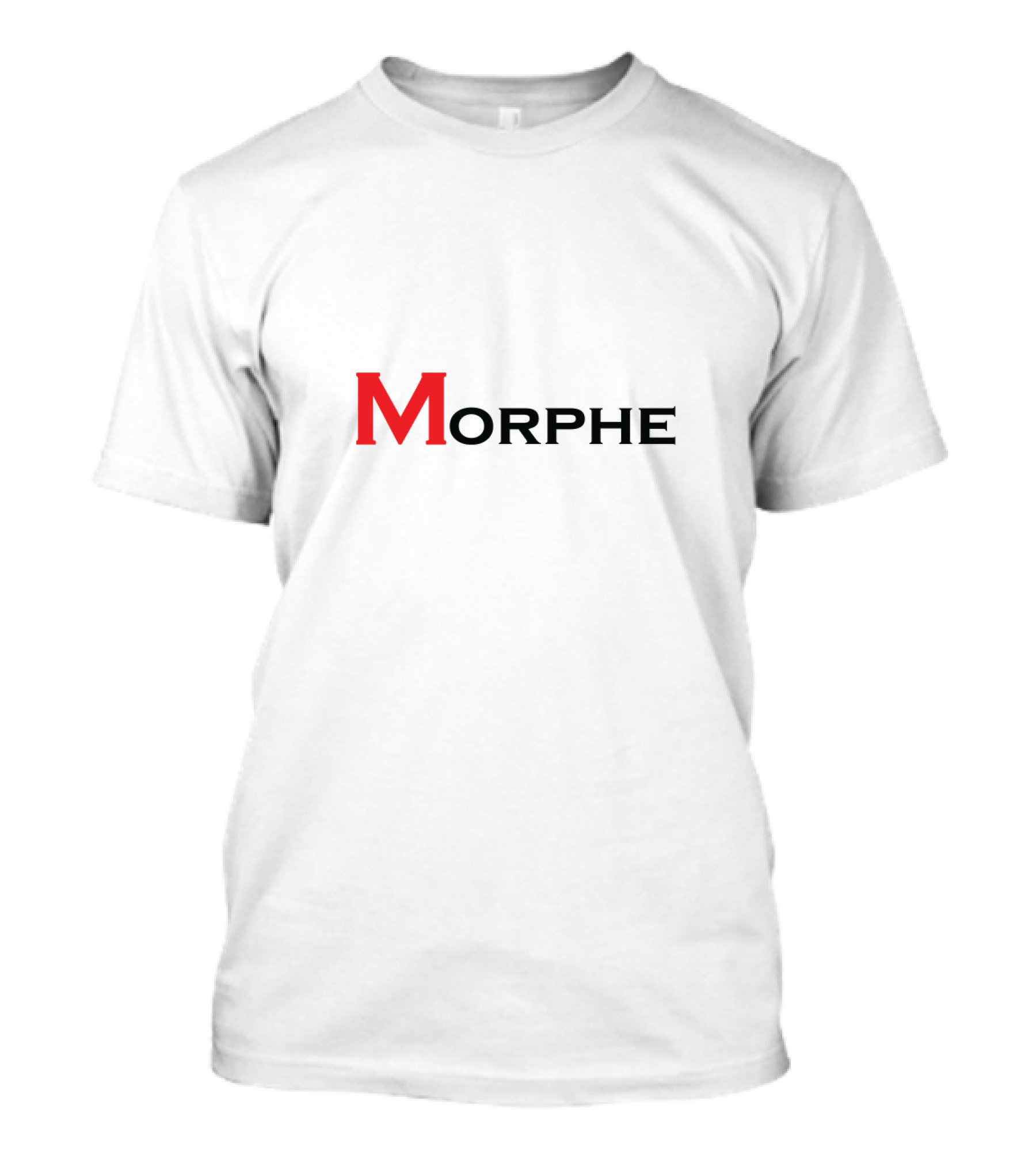 Morphe Red And Black Minimalist Typography T-Shirt