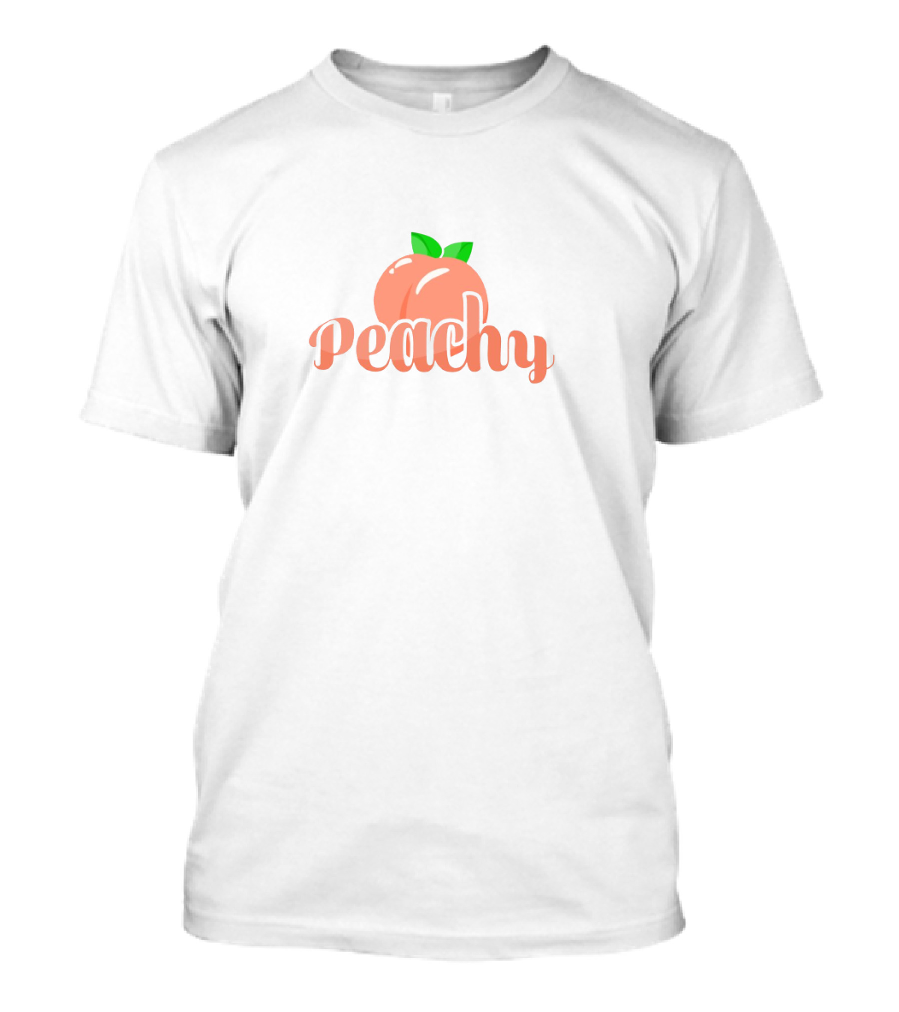 Peachy Squad Peach With Leaves T-Shirt