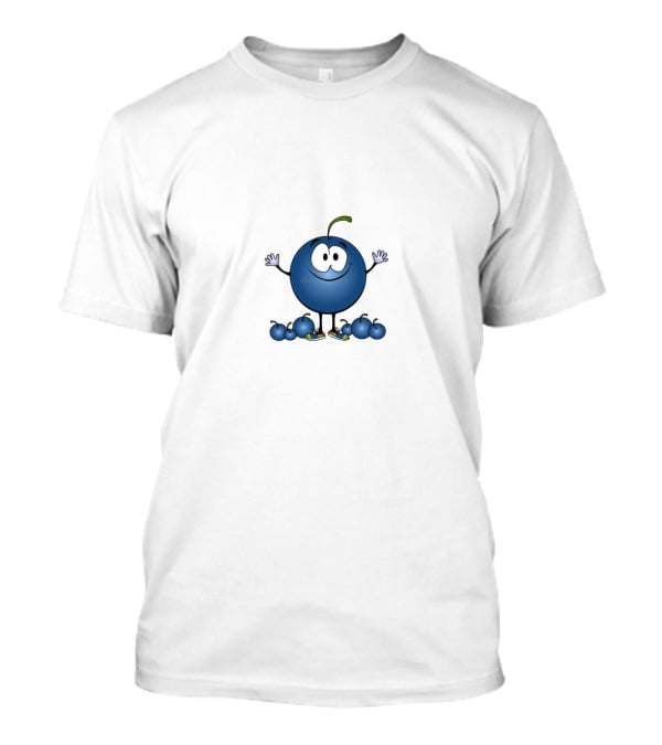 Blueberry Faygo Cartoon Character With Sneakers And Blueberries T-Shirt
