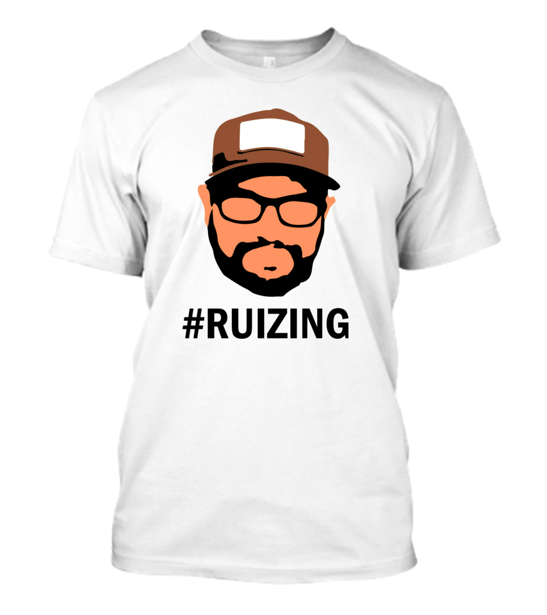 Ruizing Iconic Beard Glasses Cap Face T-Shirt