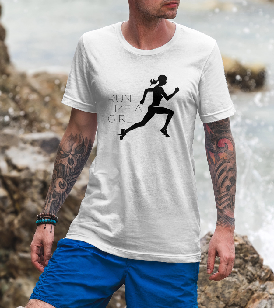 Run Like A Girl Running T-Shirt