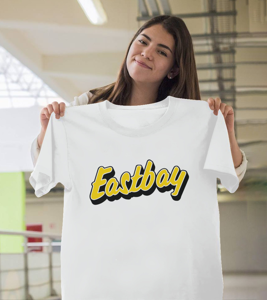Eastbay Yellow Outline Bold Script T-Shirt