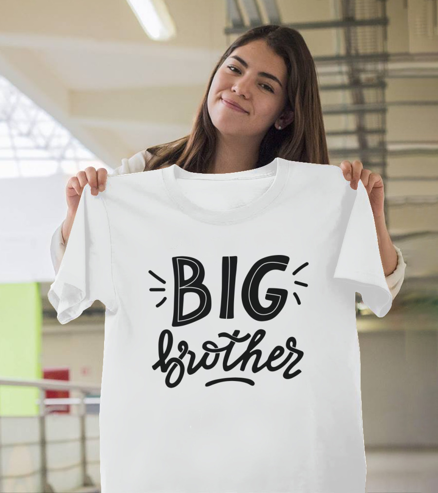 BIG Brother Fun Typography Styles T-Shirt