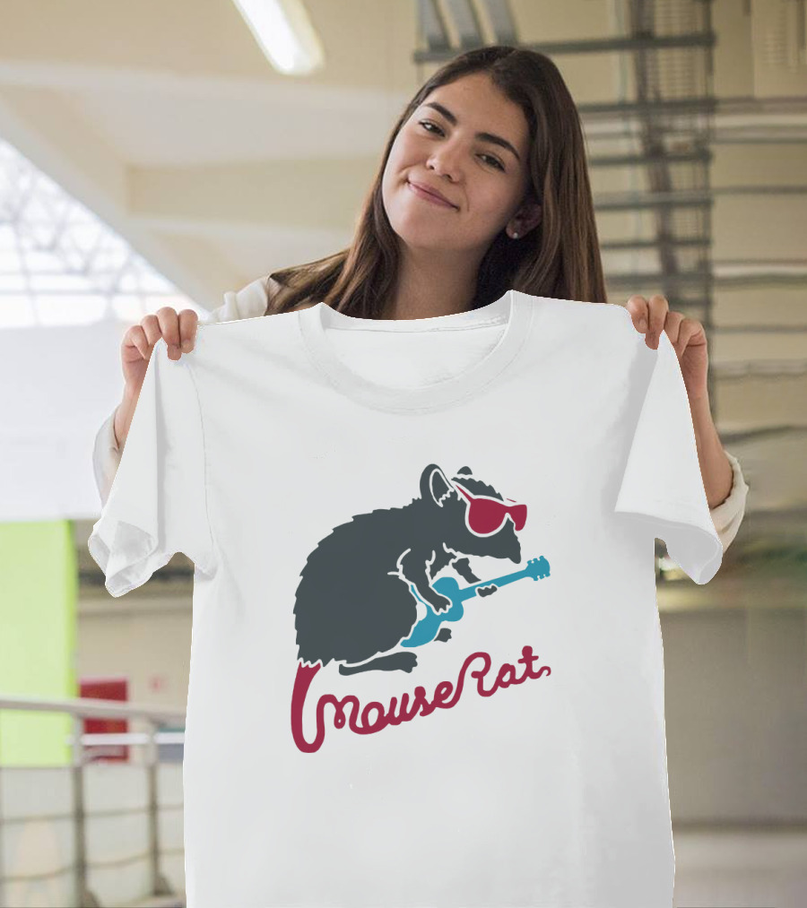 Mouse Rat Sunglasses Guitar T-Shirt