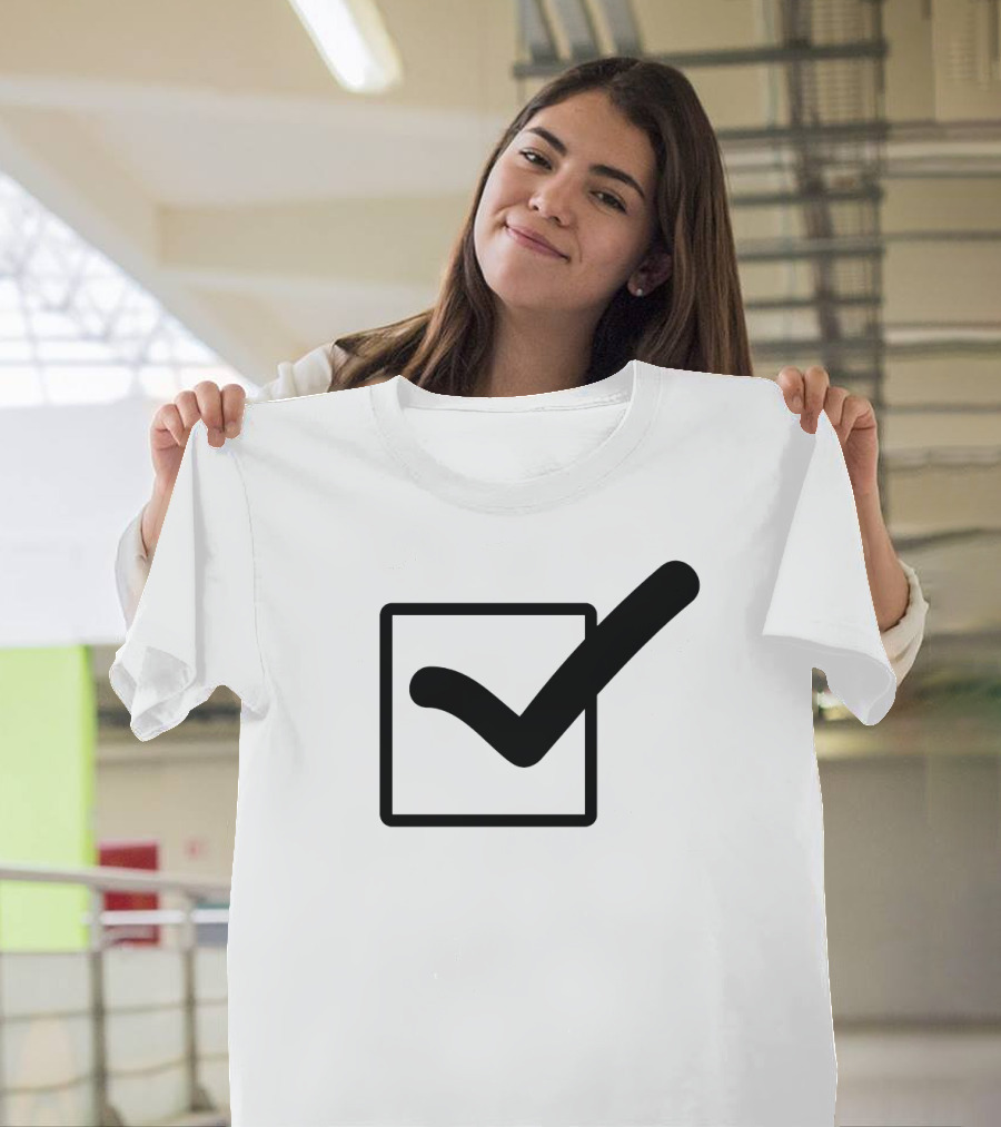 Check Mark Icon In Square Box T-Shirt