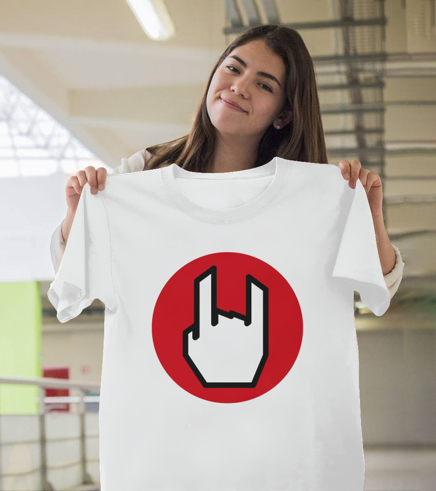EMP Metal Hand Gesture Symbol T-Shirt