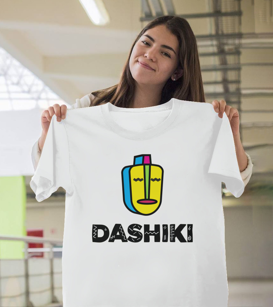 DASHIKI Colorful Geometric Mask T-Shirt