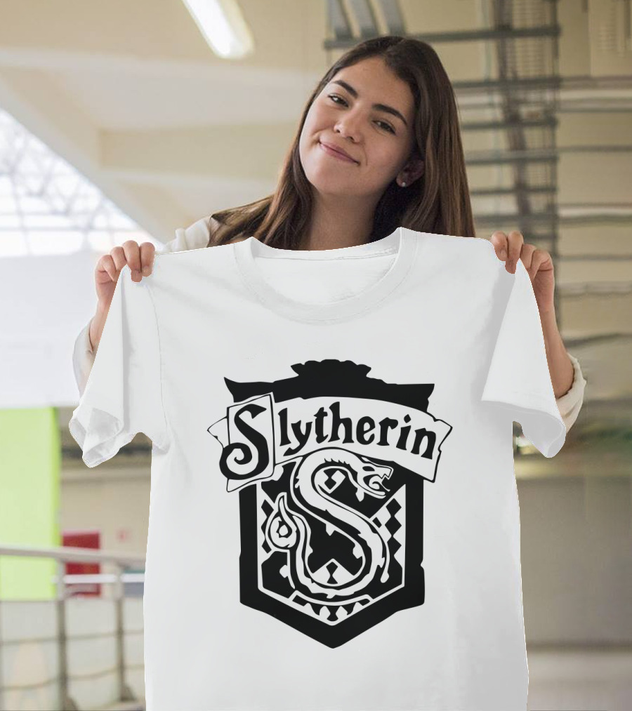 Slytherin House Crest Snake Emblem T-Shirt