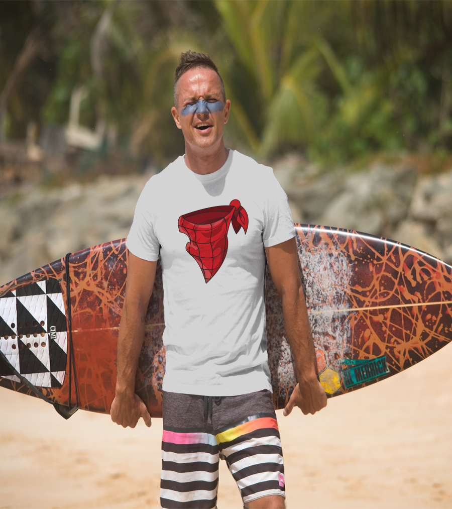 Bandana Paisley Red Scarf T-Shirt