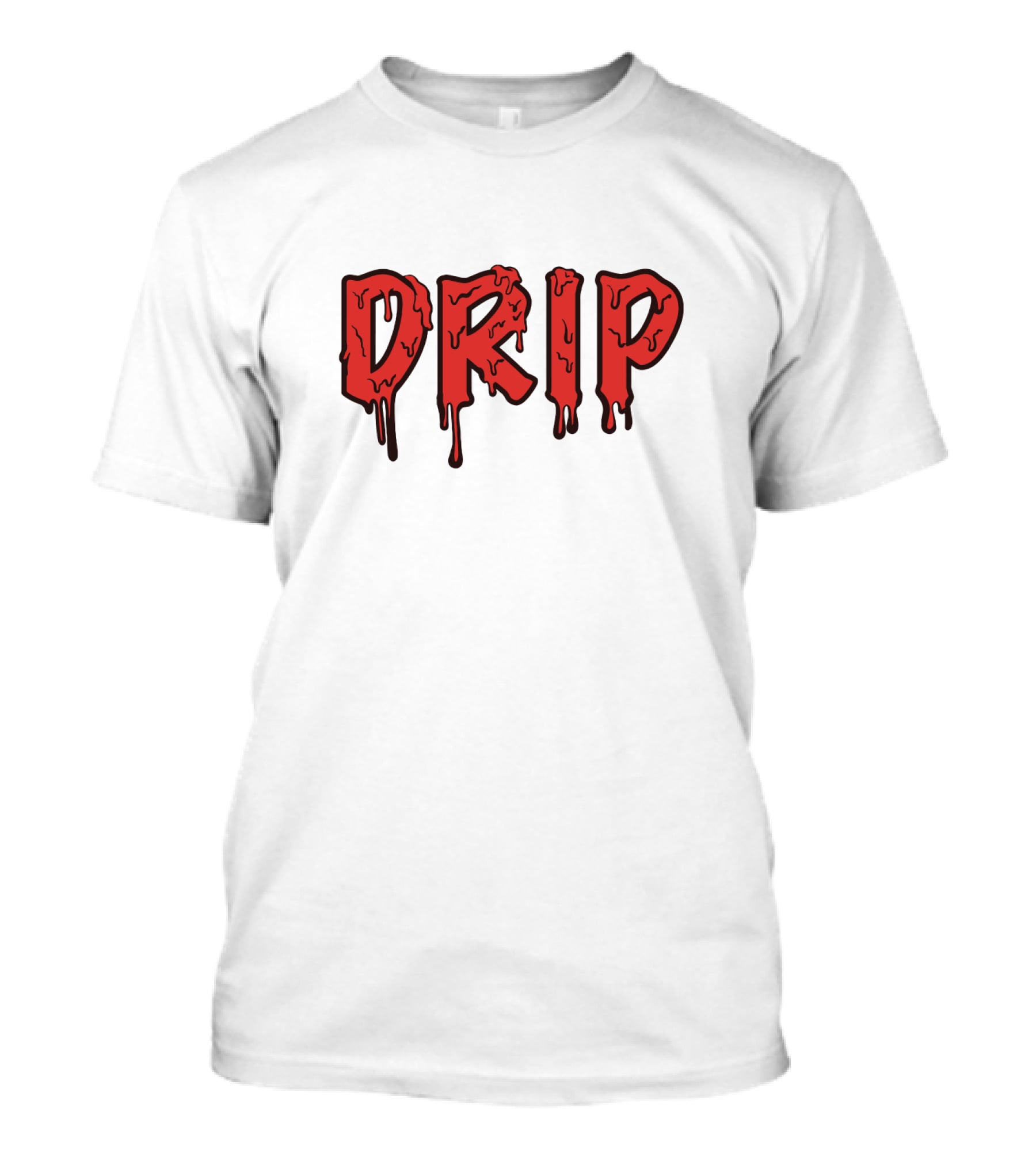 Drip Melting Text Fashion Trend T-Shirt