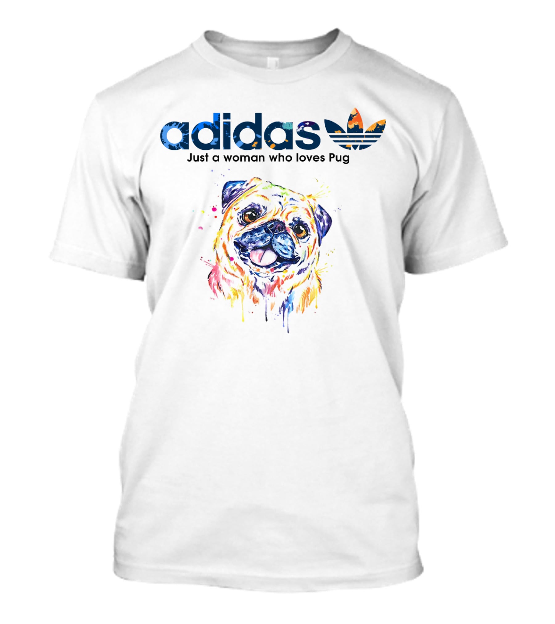 Just A Woman Who Loves Pug T-Shirt