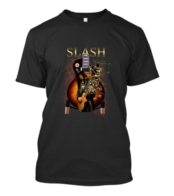 Slash Electric Guitar With Iconic Performer T-Shirt