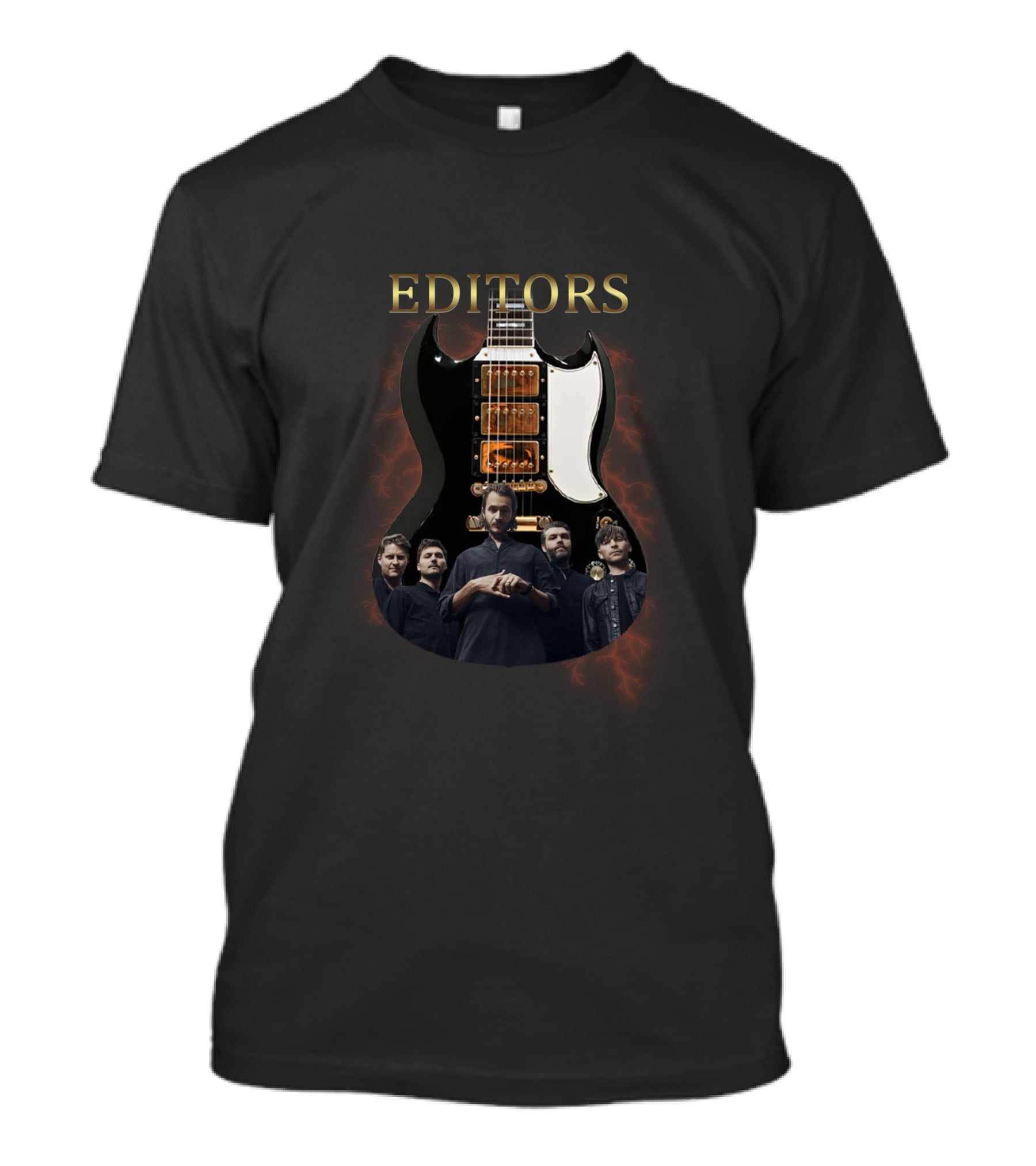 EDITORS Signature Guitar Band Members T-Shirt