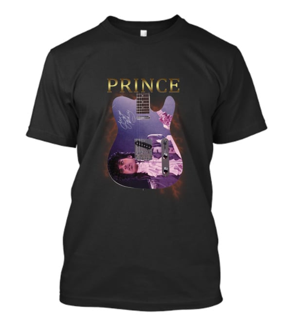 Prince Signature Guitar With Iconic Image T-Shirt
