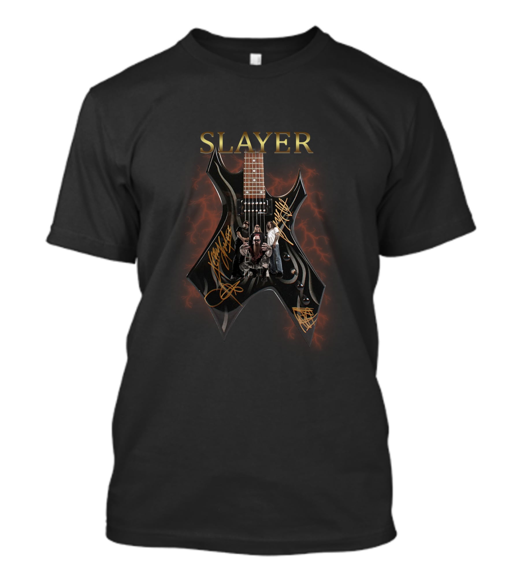 Slayer Electric Guitar With Band T-Shirt