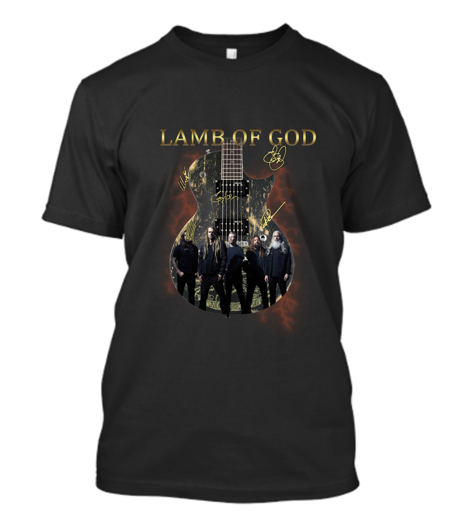 Lamb Of God Band Guitar T-Shirt