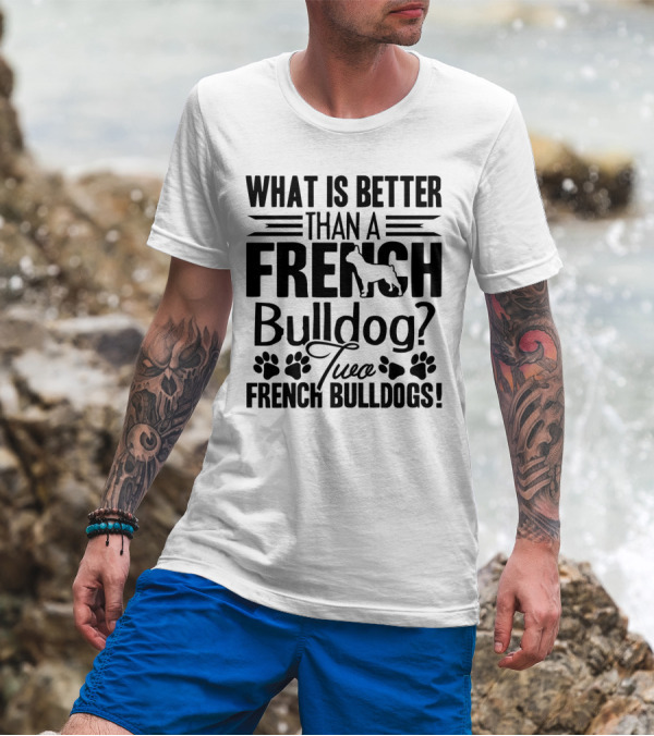 What Is Better Than A French Bulldog Two French Bulldogs T-Shirt