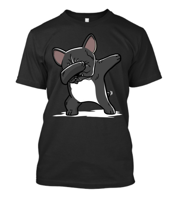 Playful Dabbing French Bulldog Illustration Funny T-Shirt