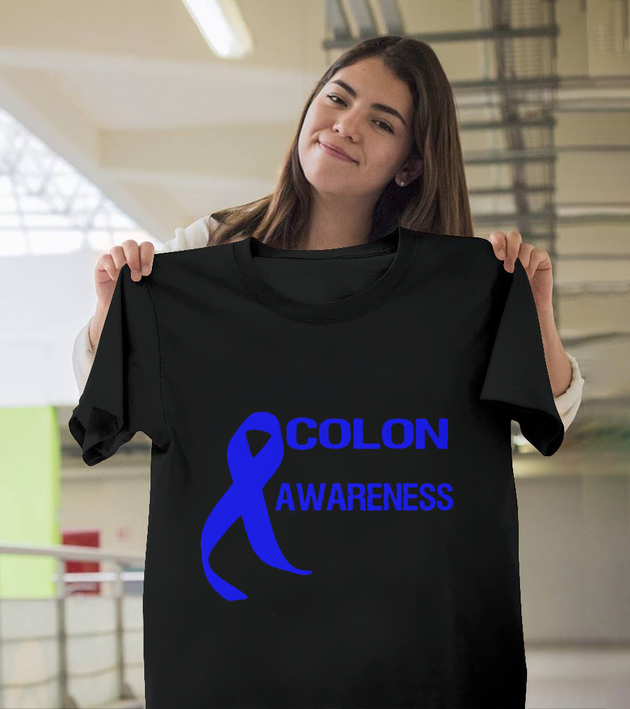 March Colon Cancer Awareness Month Blue T-Shirt