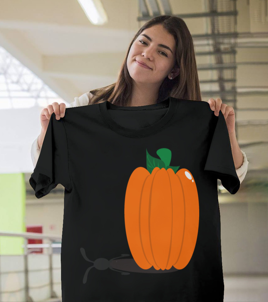 Rabbit Pumpkin Silhouette in Orange Harvest T-Shirt