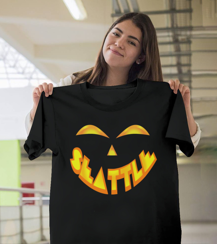 Seattle Jack O' Lantern Pumpkin Face Smile T-Shirt