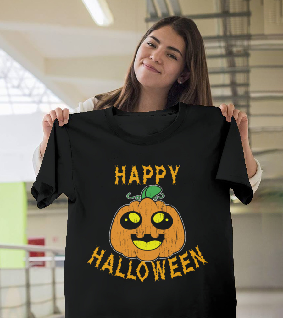 Happy Halloween Cute Pumpkin T-Shirt