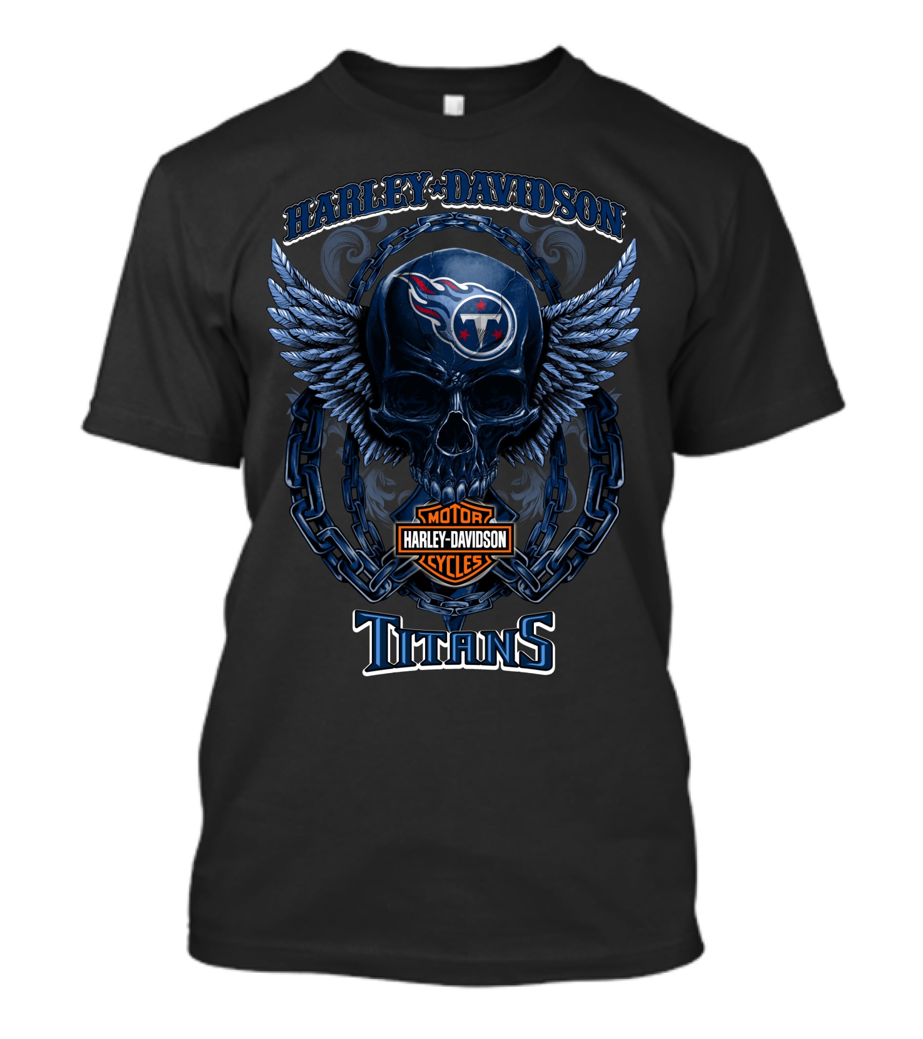 Harley Davidson Motor Cycles Tennessee Titans T-Shirt