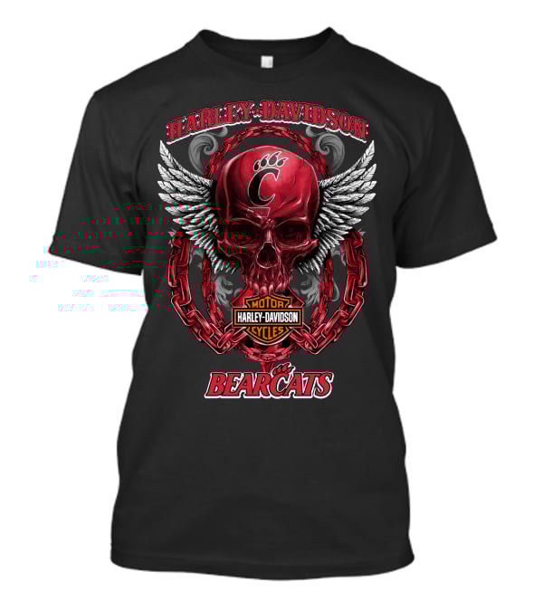 Harley Davidson Motor Cycles Cincinnati Bearcats T-Shirt