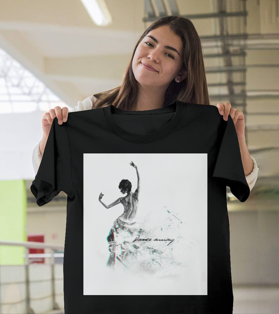 Dance Away with Graceful Artistic Flow in Abstract Elegance T-Shirt