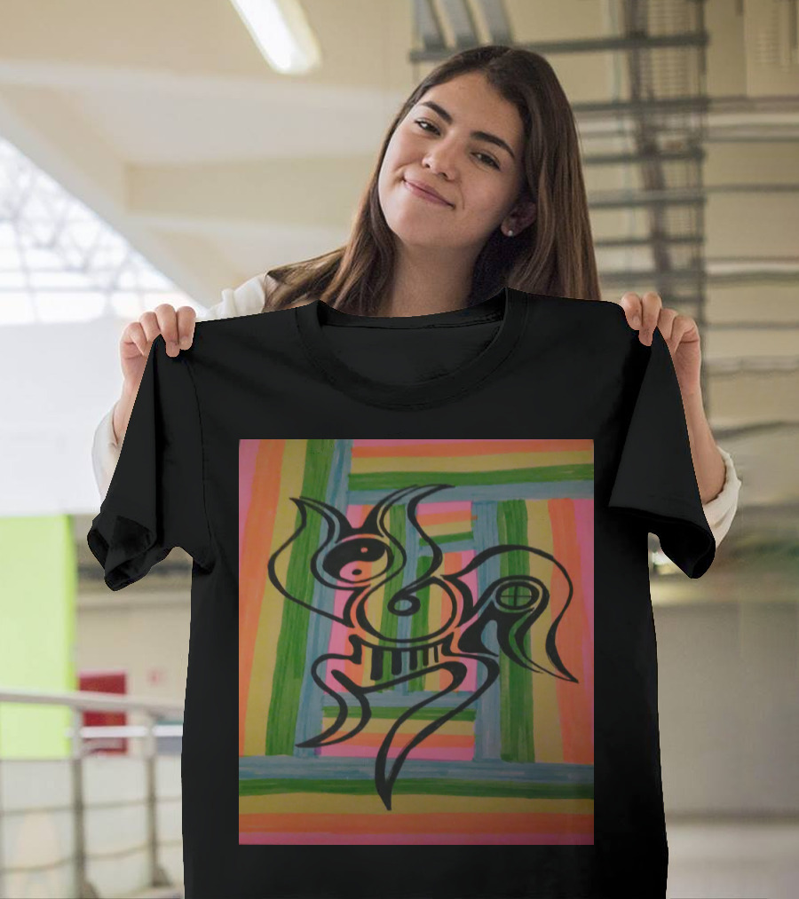 Abstract Harmony: Dancer In Progression with Geometric Color Blocks T-Shirt