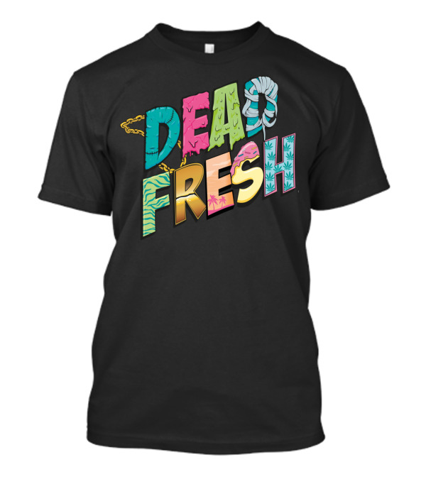 Dead Fresh Tropical Chain Palette With Iconic Palm And Leaf T-Shirt