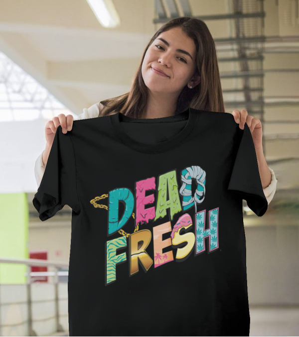 Dead Fresh Tropical Chain Palette With Iconic Palm And Leaf T-Shirt