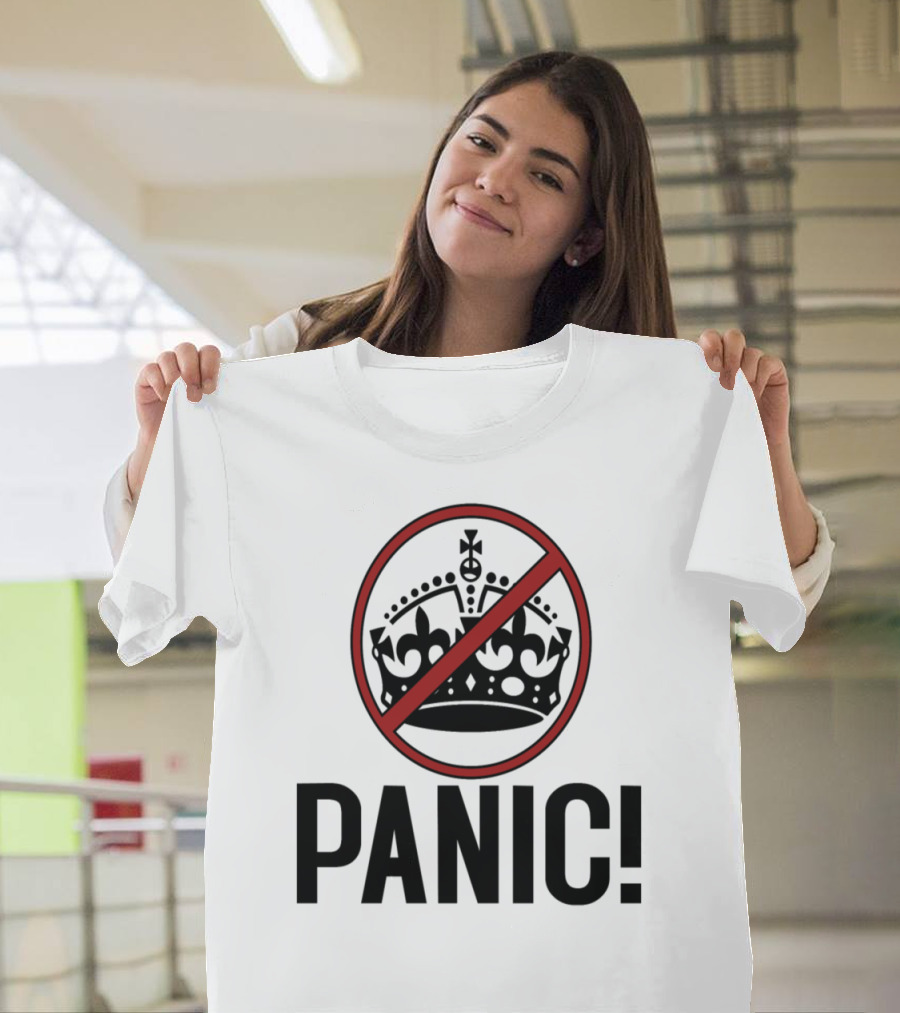 Panic Crown Symbol Crossed Out T-Shirt