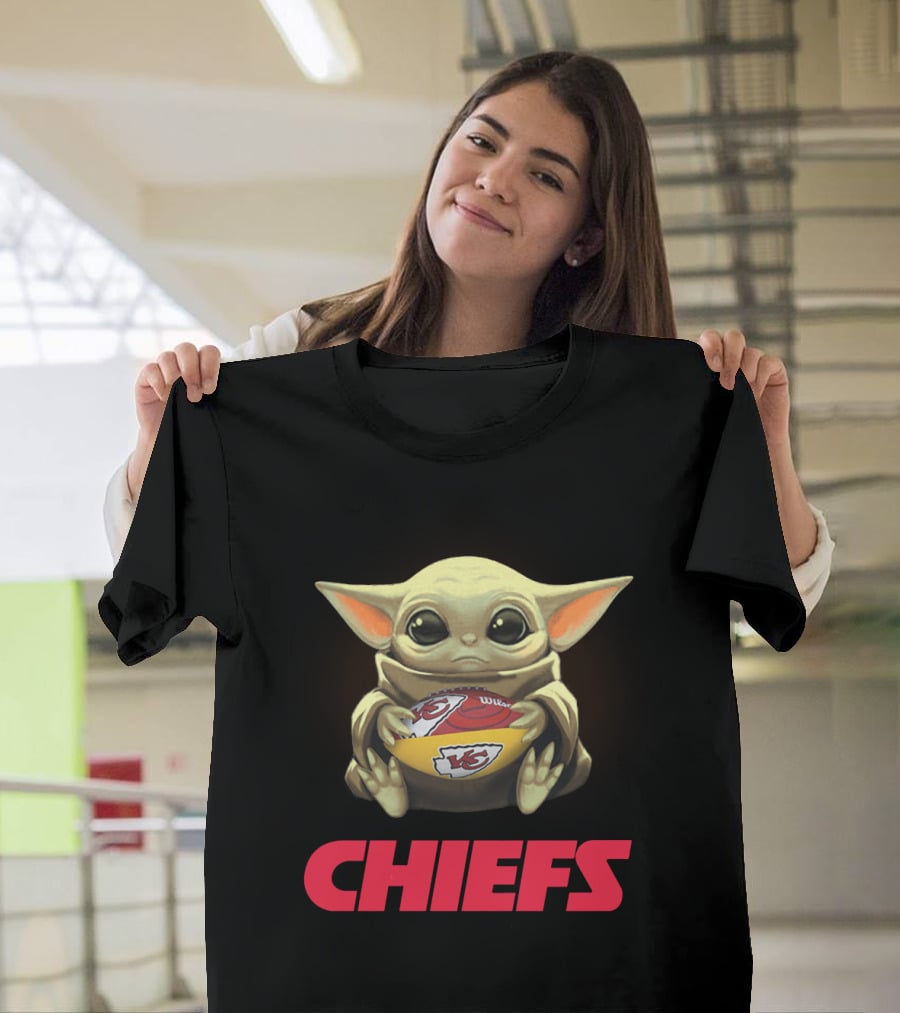 Yoda Baby Chiefs Football Fan Merchandise T-Shirt