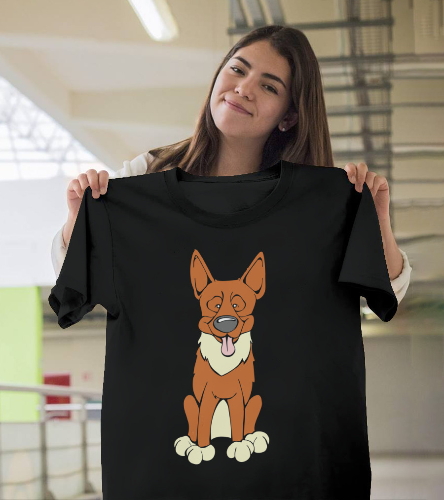 Finnish Spitz Cartoon Dog T-Shirt