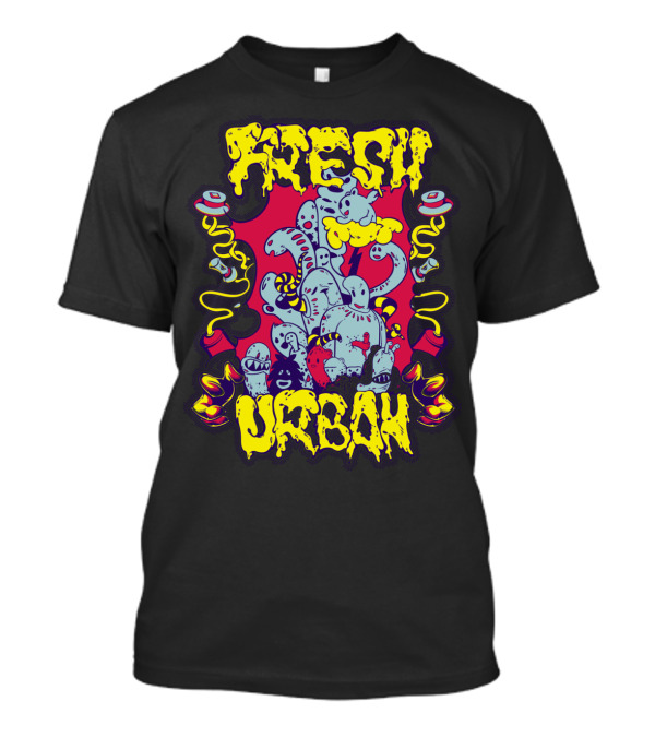 Creative Gooey Monsters And Vibrant Fresh Urban T-Shirt