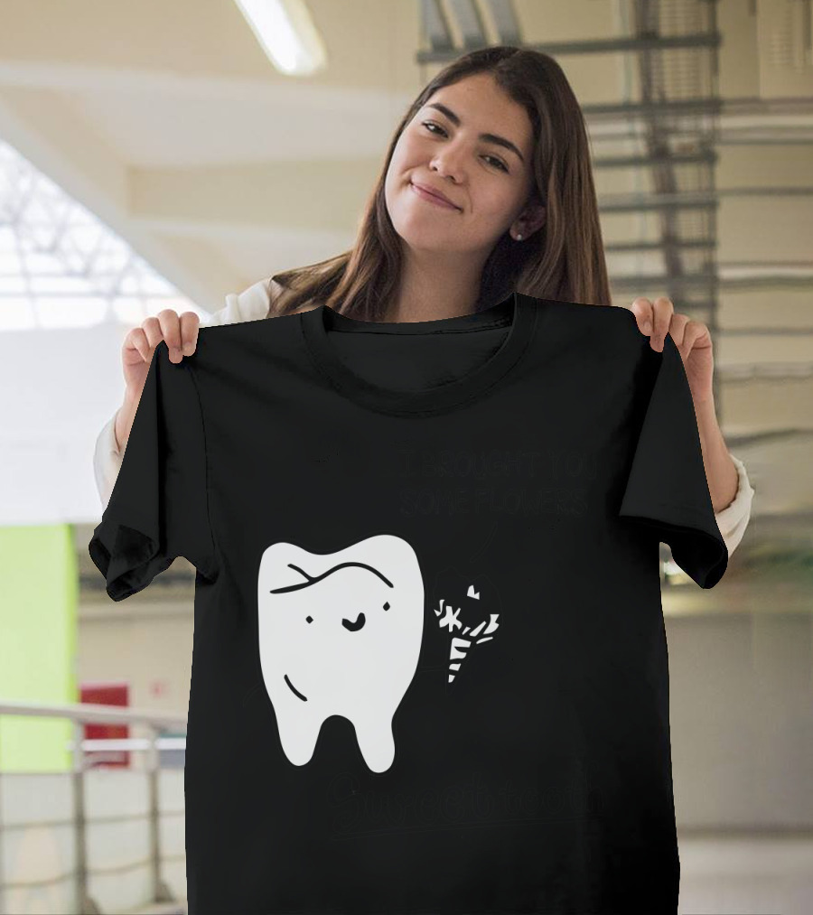 Sweet Tooth Holding Flowers I Brought You Some Flowers T-Shirt