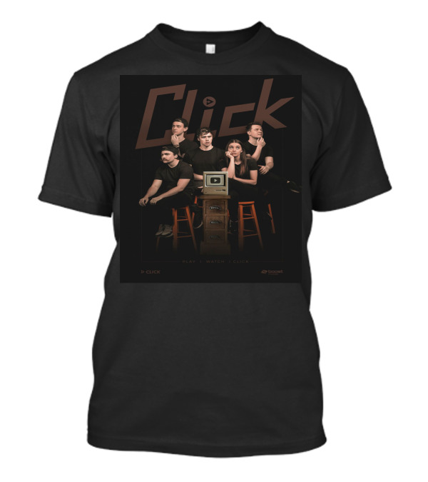 Click Crew Play Watch Click Featuring YouTube T-Shirt