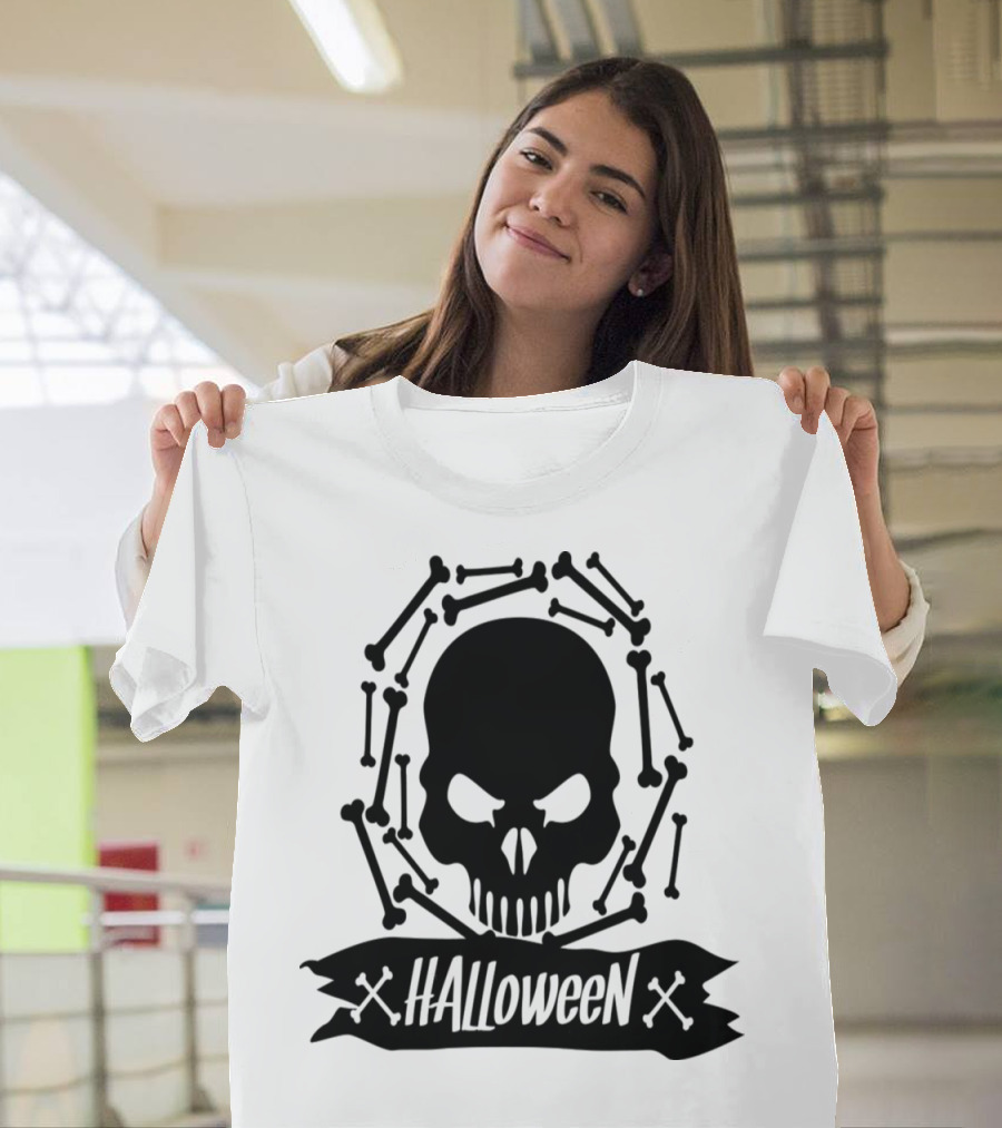 Halloween Skull Bones T-Shirt