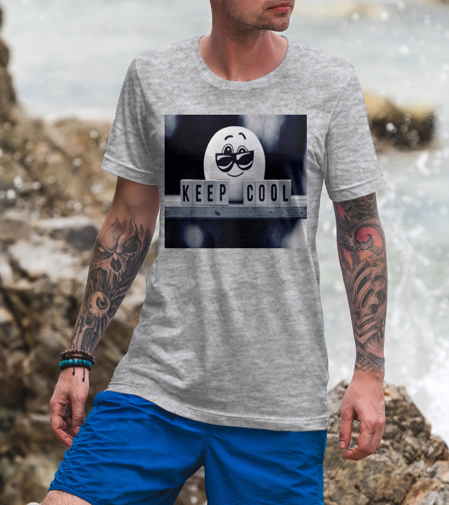 Keep Cool Emoji With Sunglasses T-Shirt