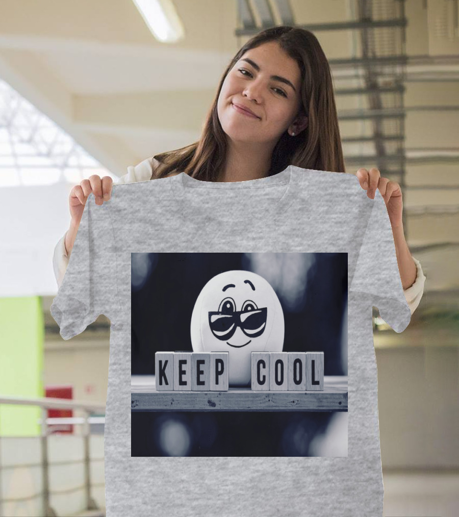Keep Cool Emoji with Sunglasses T-Shirt